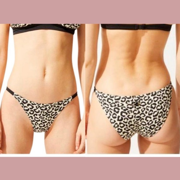 NWT‎ Solid & Striped [ XL ] Leopard Morgan Tab Hipster Bikini Bottom - Picture 9 of 12